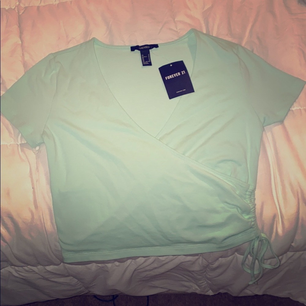 Mint crop top